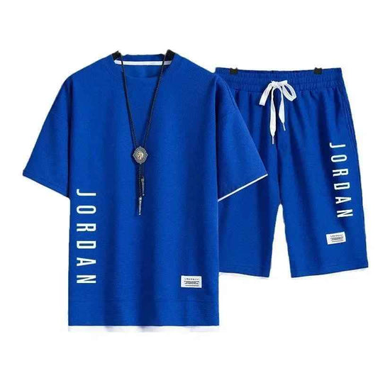 Stylish casual T-shirt + Shorts set Men's sports