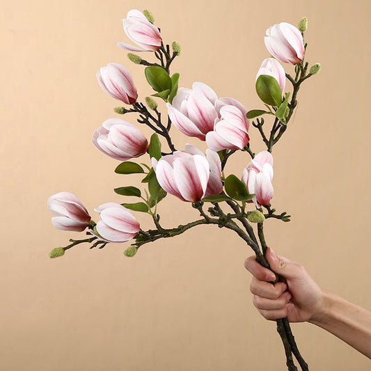 Artificial Silk Magnolia Flowers Home Outdoor Garden